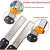 1 Pack Double Sided Whetstone 600 Grit Portable Handheld Double Sided Knife Sharpener for Pocket Folding Knife Sharpening Stone