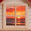 Wooden Dollhouse Diy Miniature Door And Window Set For Crafting And Home Decoration