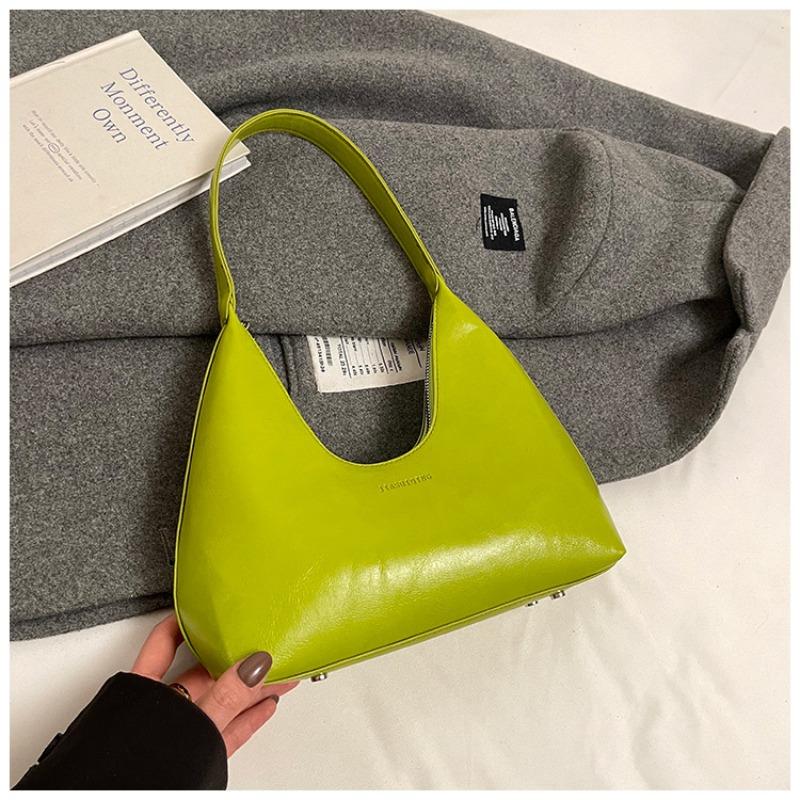 Premium texture niche solid color simple commute 2 new autumn and winter versatile shoulder underarm bag fashion handbag