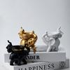 Nordic Creative Luxury Elephant Candle Holder Resin Craft Modern Home Decor for Living Room Study Desk Elegant Gift Sculpture