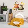 Personalized English Slogans and Coffee Cup Coffee Bean Home Background Decoration Wall Stickers