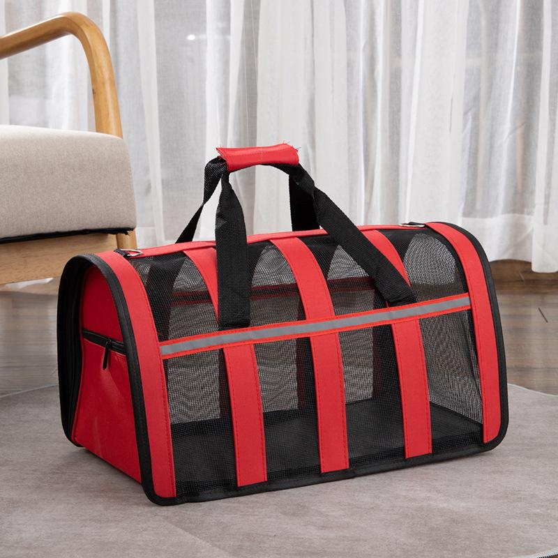 Pet Carrying Bag Outing Portable Cat Dogs Handbag Foldable Small To Medium Dog Cage Mesh Handbag
