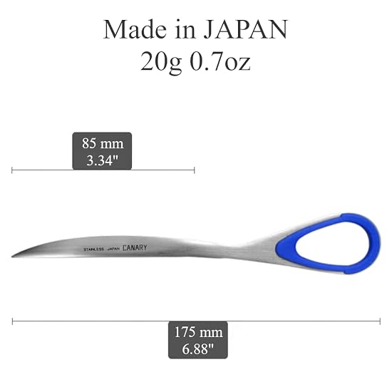 Hasegawa Cutlery Paper Knife Blue ESP-175 Total length: 17.5 Blade length: 8.5 (cm)