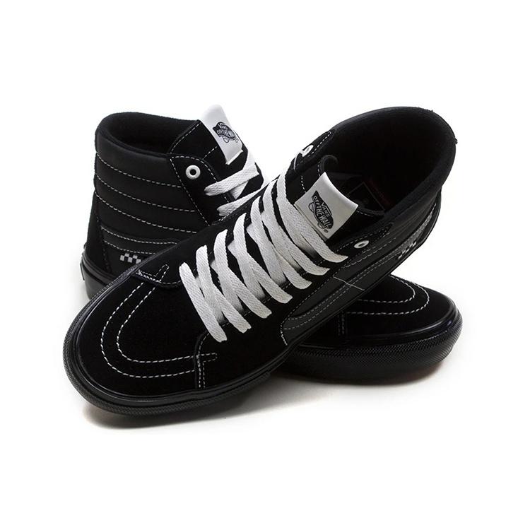 Vans Skate Classics SK8-HI Retro Skateboarding Shoes Unisex Black Men's VN0A5FCCBLK