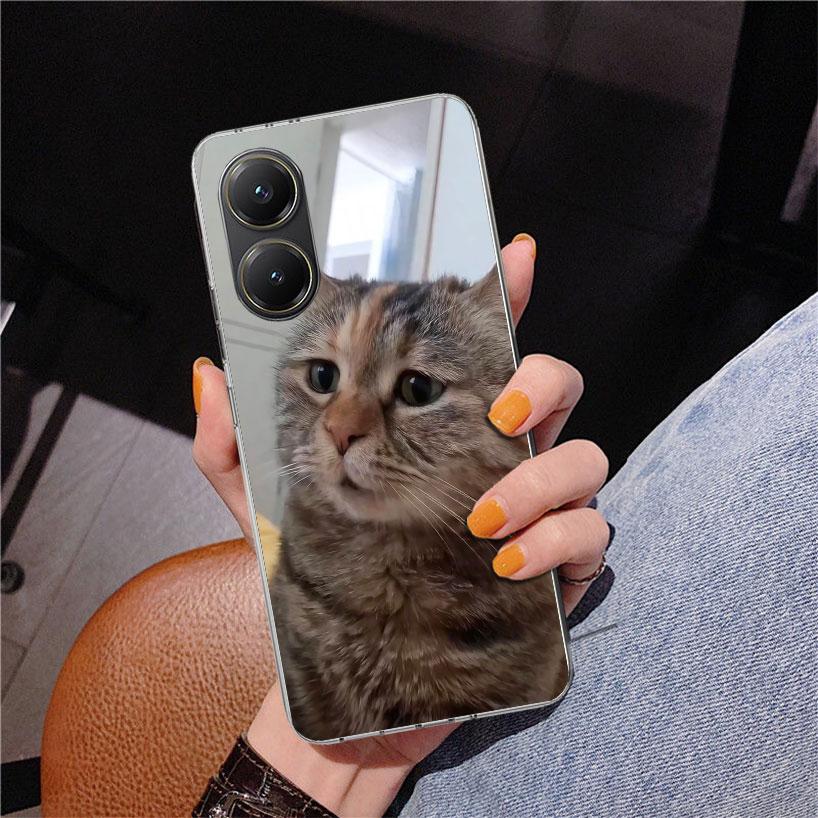 Pet Cat Funny Memes Phnoe Case for Xiaomi Poco X5 X6 X7 Pro X4 Gt F7 Ultra M8 M7 Redmi 15C 15 13C 13 12C 12 Unique Cover Coque P