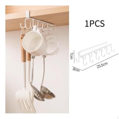 Mug Hooks Under Cabinet Hanging Rack Coffee Cups Holder for Ties Belts