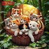 Vintage Cat Tin Sign Retro Wall Decor Metal Art Home Gift