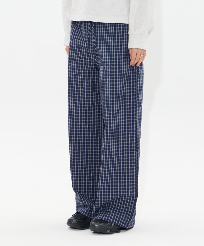 MOAA Checked Lounge Pants (Navy)