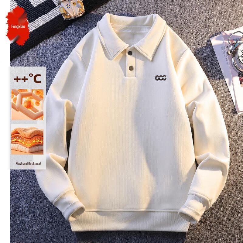 

Men s Thick Fleece Pullover Sweatshirt XL