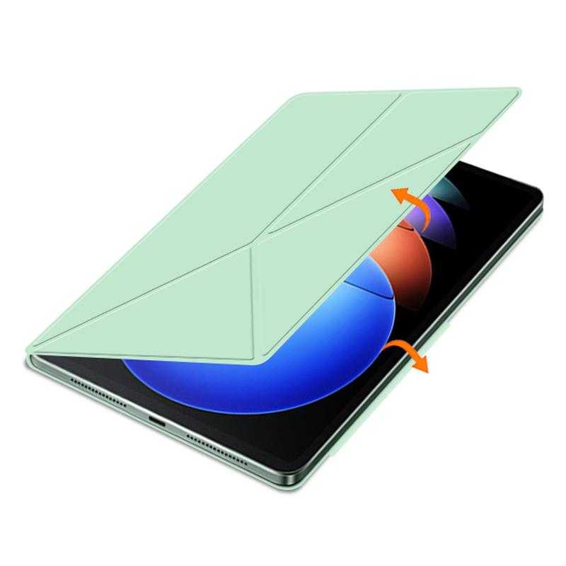 For Xiaomi Pad 6S Pro 12.4 Case Origami Stand PU Leather Flip Tablet Cover