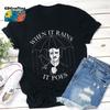 When It Rains Poes Teacher T Shirt Edgar Allan Poe Life Kindergarten For