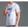 Nike Sportswear Letter Print Crew Neck T-Shirt Men Tops White AQ5195-100