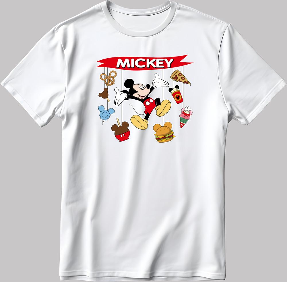 

Mickey Mouse Disney Short Sleeve White/Black Men / Women T Shirt J050 S