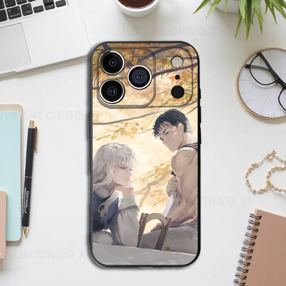 

Anime G-Guts Griffith Silicone Soft Phone Case For IPhone17 16 15 14 13 12 11 Pro Max Plus X XR SE Cover iPhone13PRO