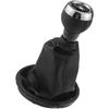 6 Speed Gear Shift Knob with Dust Cover for Mini Cooper R56 2006-2012 / Front Stick Shifter Lever Knob/Durable Plastic / 1 Pcs Black Stylish Design