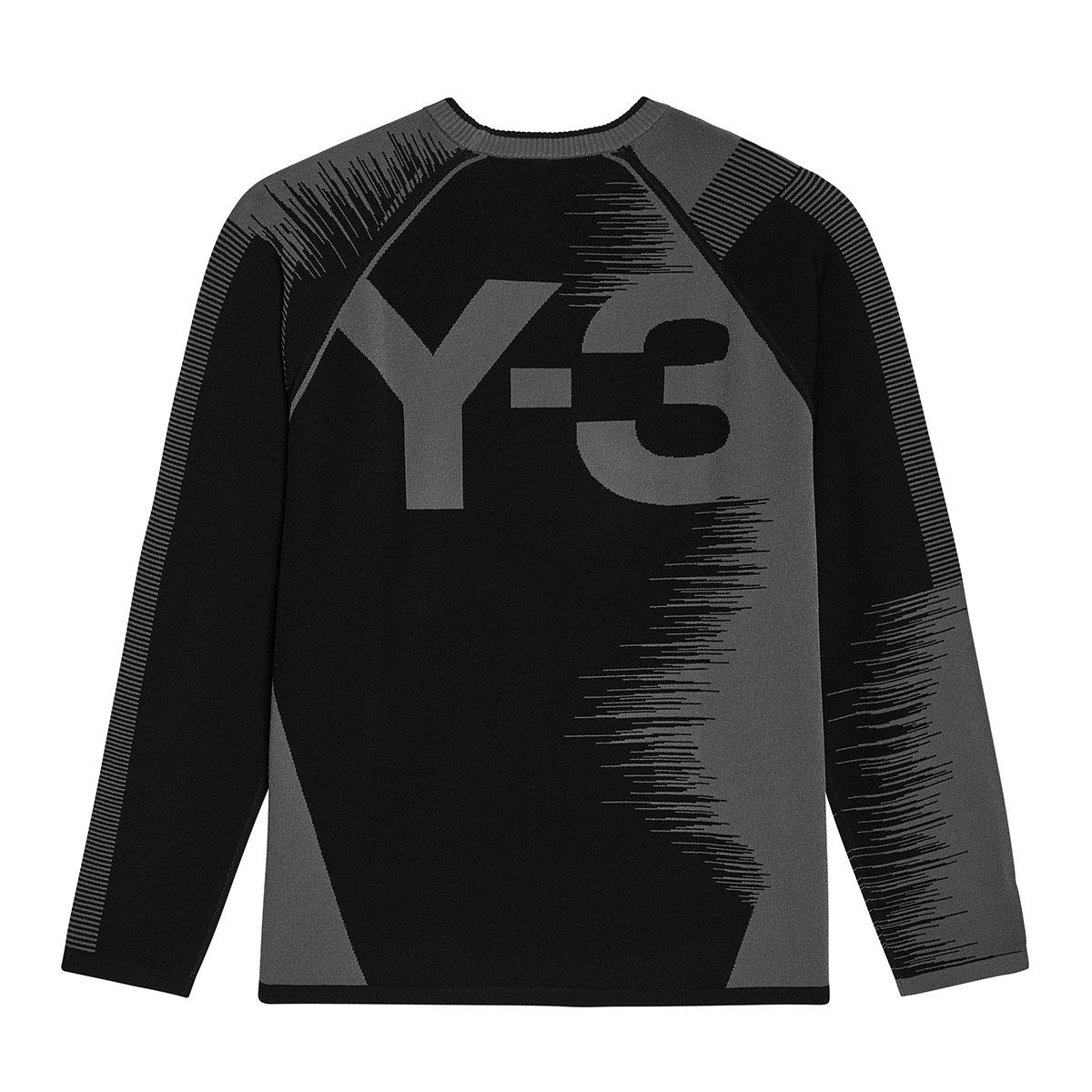 

Y-3 Eng Knit Sweater Logo Print Knitwear Men sweater IR6264 S