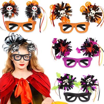 Halloween Glasses Color Bar Bobo Ball Glasses Halloween Theme Party Decoration Eyeframe
