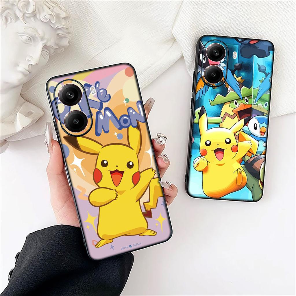 P-Pokemons GO-Psyducks P-Pikachus Phone Cover for OPPO A40 A60 A80 A38 A18 A17 A16 A78 A79 A54 A25 A57 4G 5G Protective Case