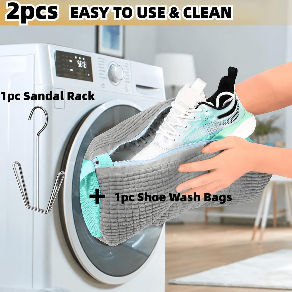 Machine Washable Shoe Laundry Bags, Machine & Dryer Safe, Noise-Reducing Prevents Tangling and Deformation During Washing Cycles