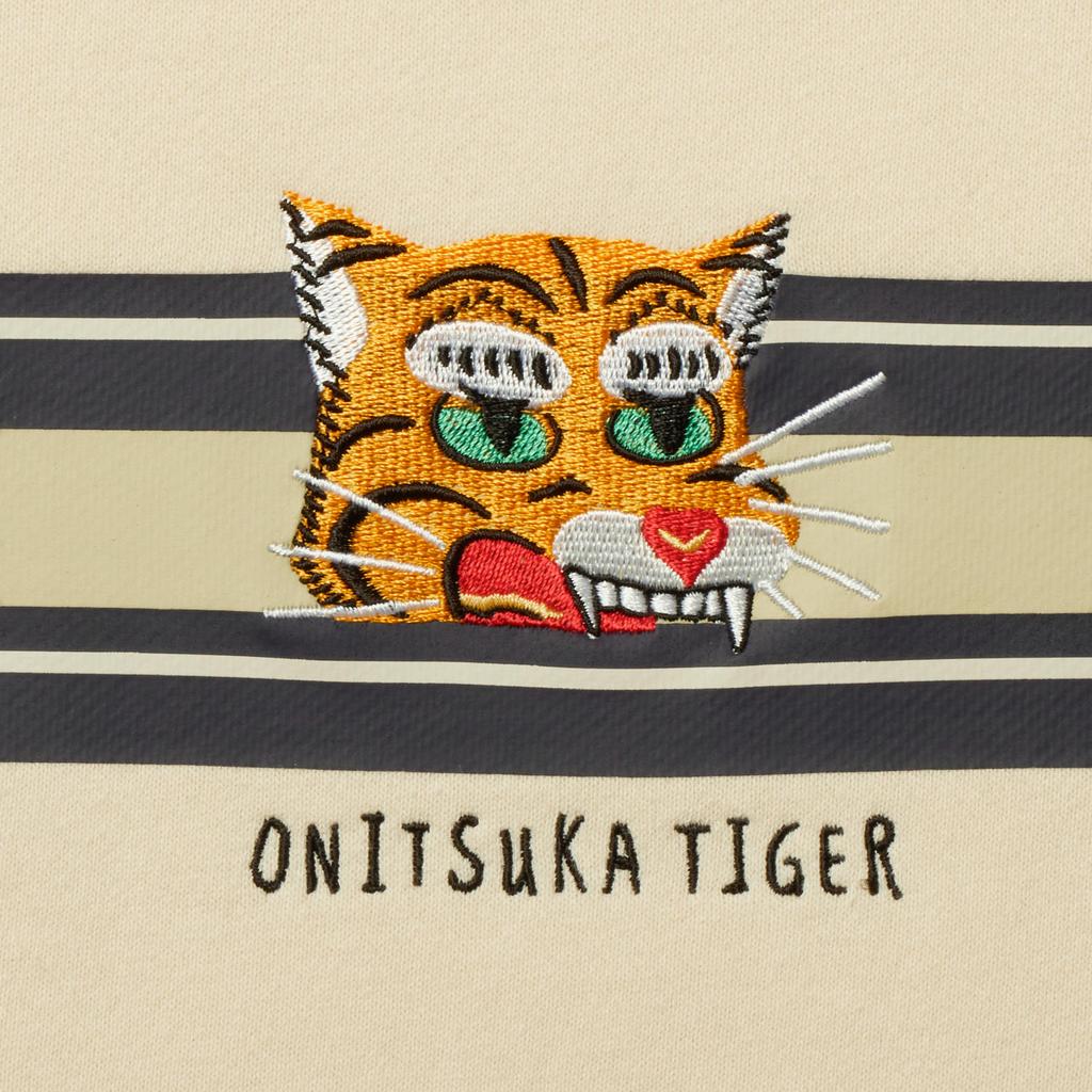 Onitsuka Tiger Sweat Top Cartoon Striped Round Neck Pullover Long Sleeve College Style Sweatshirt Unisex Sweatshirt Off-White 2183B378-250