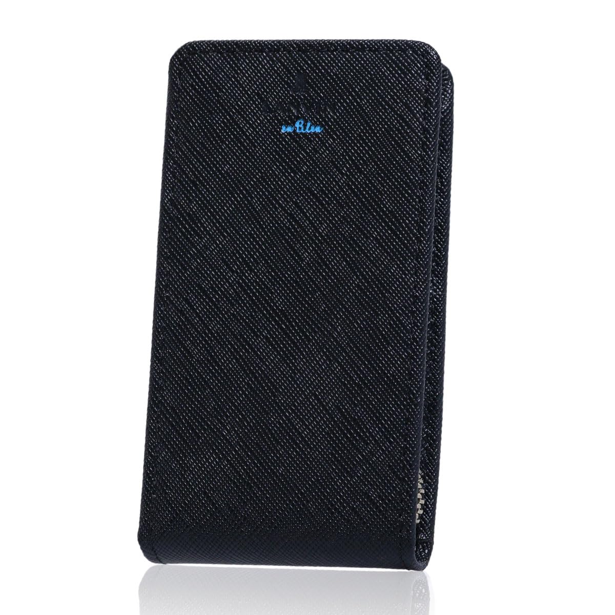 

on Key Case Smart Key Smart Key Case Genuine Leather Cowhide Leather Zipper 345175 WEB Limited Model Custom Item Black [Lanvin Bleu] Men s L-shaped