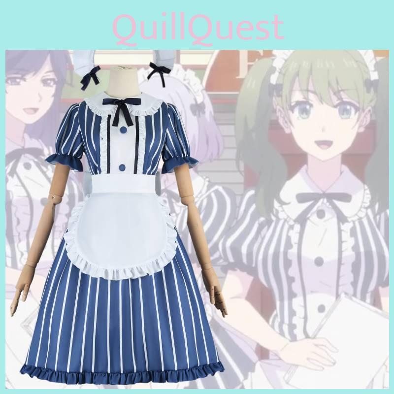 Elegant Anime Cosplay Costume 2024 Summer Fresh Sweet Style Polyester Fiber