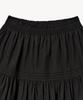 LADY VOLUME Cut Band Frill Skirt (Black)