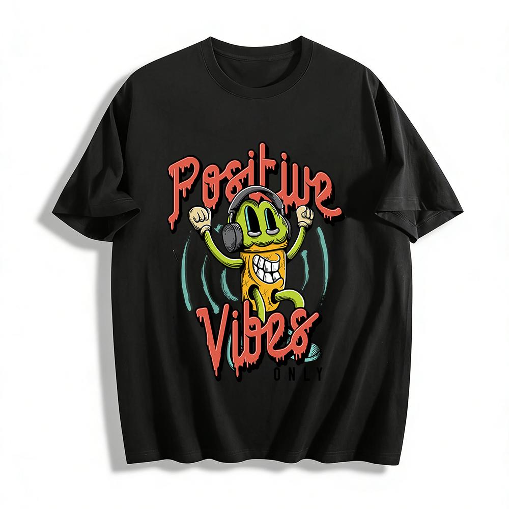 PositiveVibesOnlyT Pure cotton T-shirt XXS