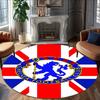 1pc C-Chelsea  Carpet, Round Rug, Comfortable, Suitable for Entryways, Living Rooms, Office, And Bedrooms, Christmas Decoration