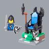 Medieval Castle Knights Throne Figures Building Blocks Military Soldiers King Helmet Shield Weapons MOC Assemble Bricks KidsToys