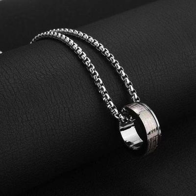 Men's Necklace Women's Necklace Ring Necklace Fashion Hip-hop Pendant Nightclub Disco Jewelry Sweater Even