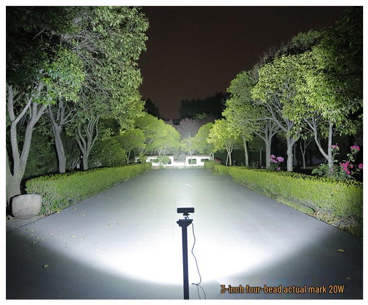 Super Bright LED Headlights for Electric Vehicles & Motorcycles, High/Low Beam, 12V