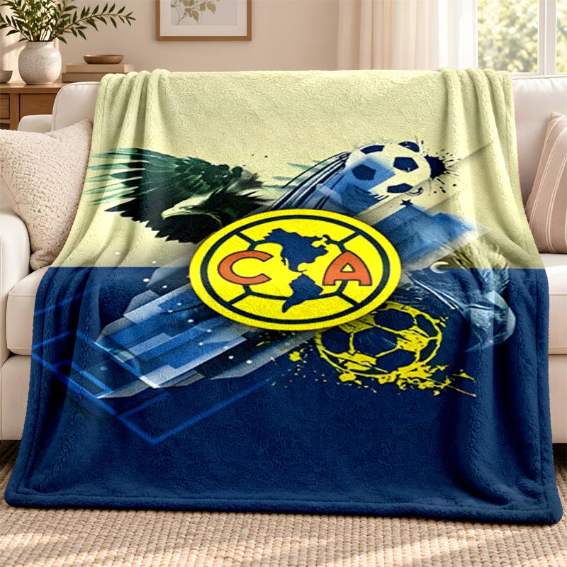 Club America blanket Flannel Blanket Soft Cozy Plush Throw for Sofa Bed Lightweight Home Decoration Outdoor camping