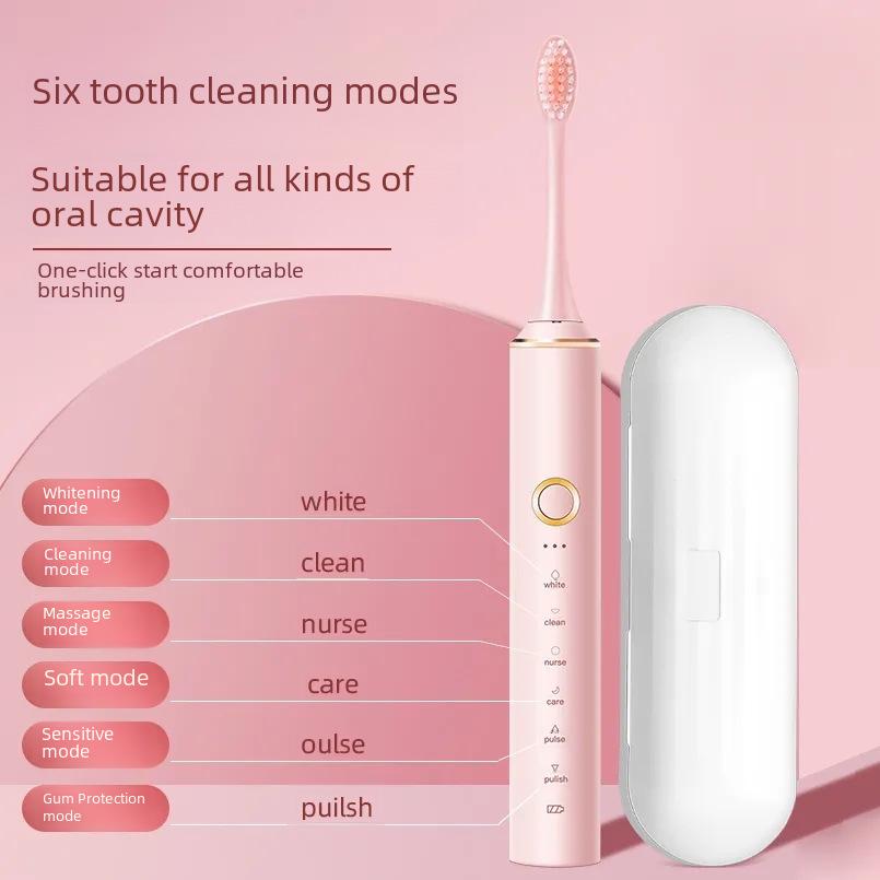 Rechargeable Soft Bristle Electric Toothbrush for Adults - Portable Gift Edition