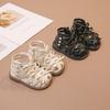 Baby Kids Walking Shoes Sweet Bows for Girls Princess Shoes High Top Side Zipper 2025 Summer New Kids Sandals Soft Sole Non-slip