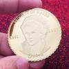 Prinzessin Diana von England, vergoldete bemalte Gedenkmünze, handgefertigte Goldmünzen, Münzen, mit Gedenkmünzen spielen