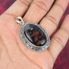Bloodstone 925 Solid Sterling Silver Pendant Handmade Gemstone Jewelry, Gifts For Wife Brand New Pendant
