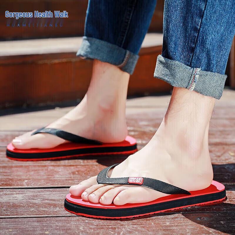 Huamei Jianbu Men s Lightweight Flip-flops 44-45