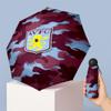 Aston Villa Football Pattern Printed Mini 5 Folds 8 Ribs Compact Umbrella Windproof Waterproof Lightweight Portable Folding