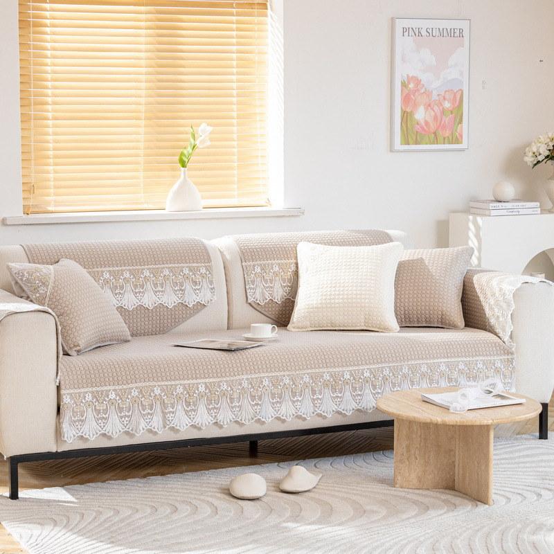 

Чехол для дивана из стеганого мытого хлопка на 3 места для кожаного дивана, нескользящий чехол для дивана, кресло, полотенце, дропшиппинг 70x70cm 1pc