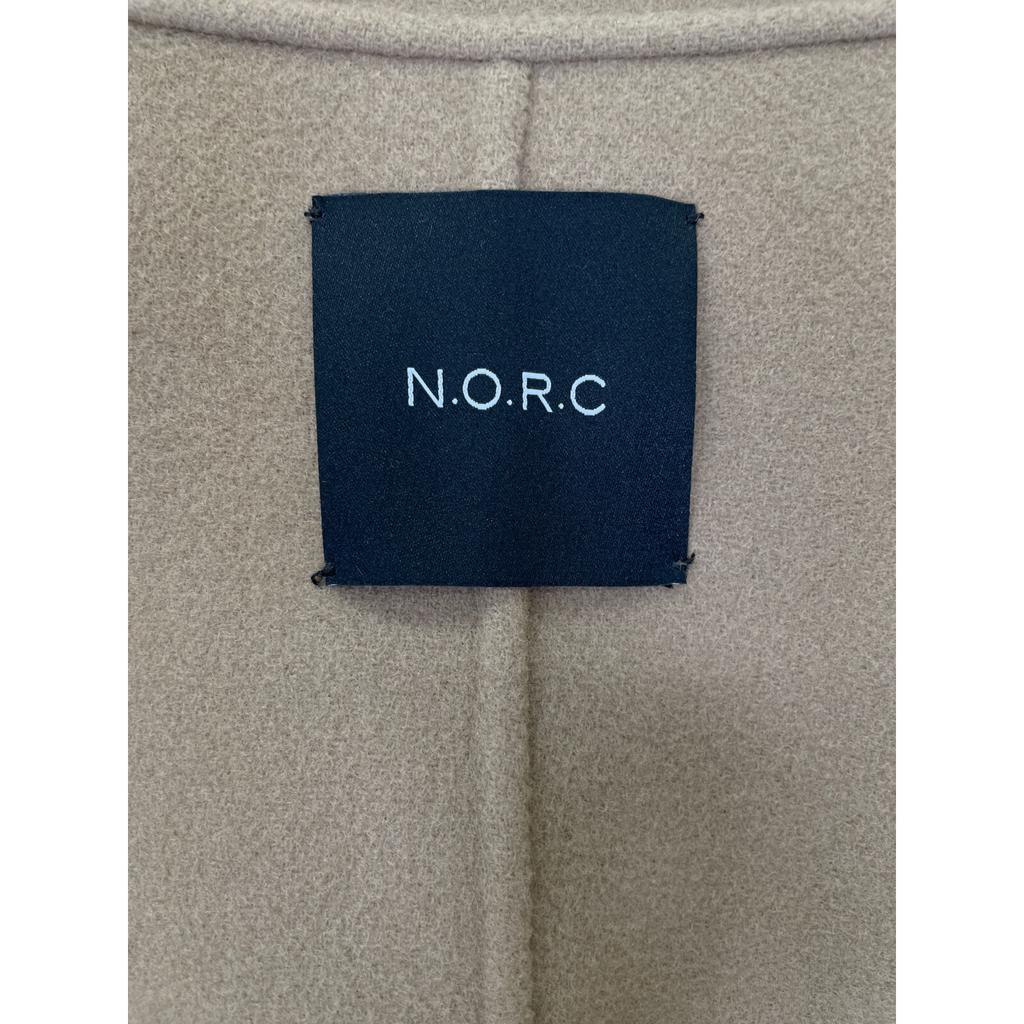 N.O.R.C Brown Wool River Big Collar Coat Coat 2 BrownUsed
