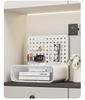Customizable DIY Pegboard Desk Organizer Storage Box for Students