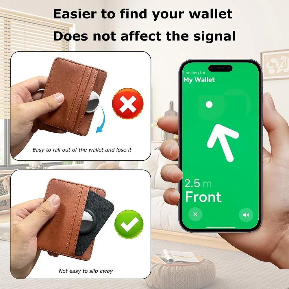 Ultra-thin TPU Protective Card Holder For AirTag Designed As An Anti-loss Card Sleeve for Wallets Keys and Travel Accessories