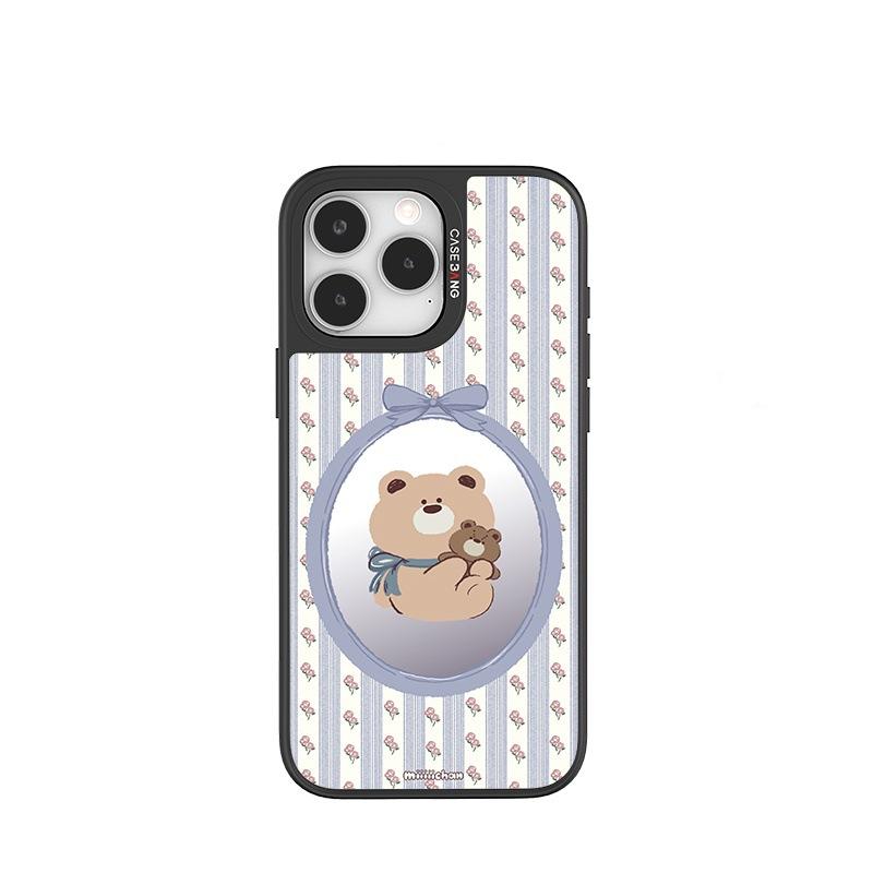 Little Bear for Phone16ProMax for Apple 15Pro Cute 13 Anti-fall Phone14pro Mirror