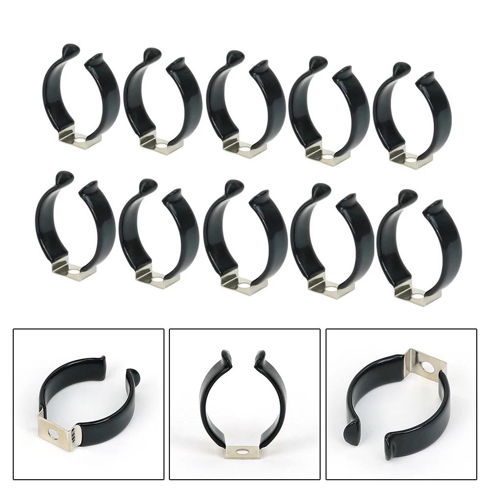 

10PCS Spring Terry Clips Narrow Base Tool Spring Terry Clips Heavy Duty Clamps Pipes Hardware Accessories Storage Hangers Set 20mm