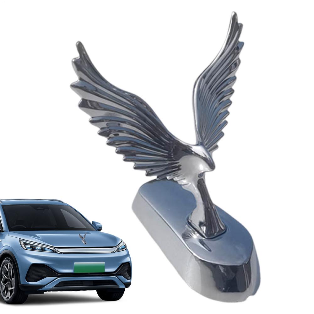 3D Car Hood Sticker Adhesive Metal Realistic Car Hood Decal 3D Eagle For Sedan RV Commuting Travel Family Outings Holiday Season