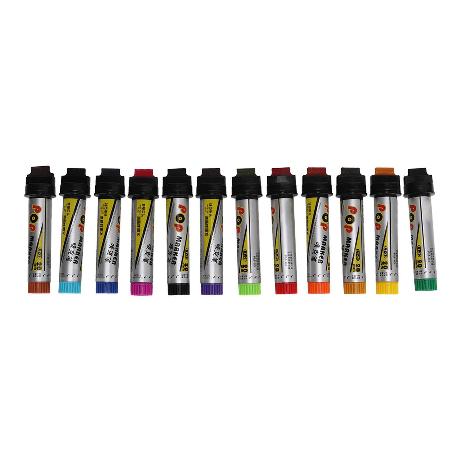 

12 шт. маркеров Posca Paint, безопасные, широко применяемые, быстросохнущие, водостойкие, удобные, дизайнерские маркеры для