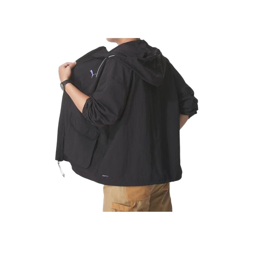 Puma Hooded Casual Fashion Windproof Breathable Sports Jacket Men Jacket 633866-01