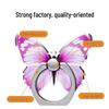 All-Metal Butterfly Ring Holder: Strong Adhesive Universal Phone Stand