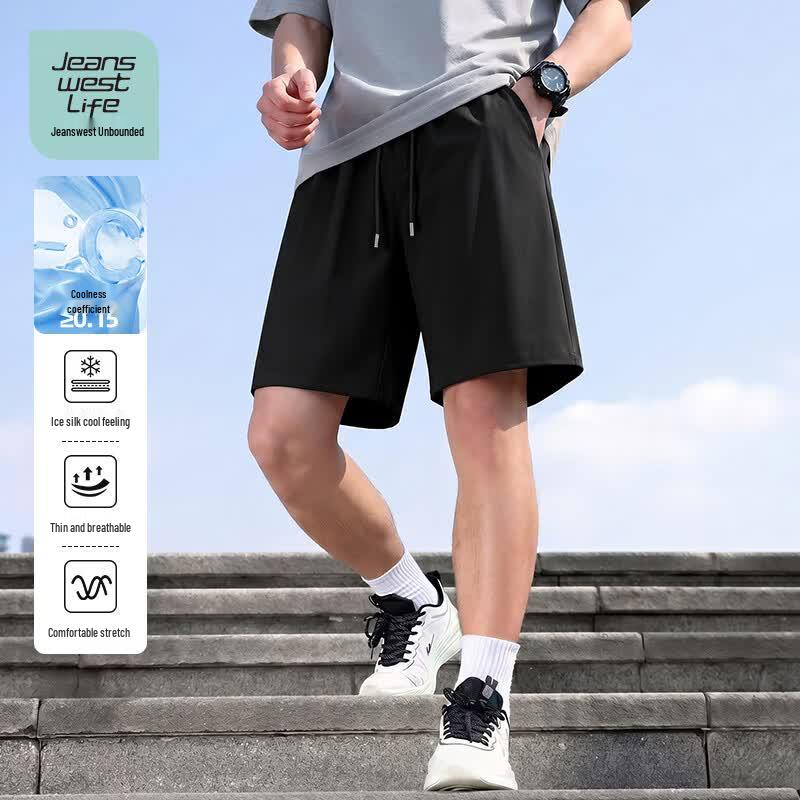 JEANSWEST LIFE Men s Ice Cool Breathable Loose Shorts M